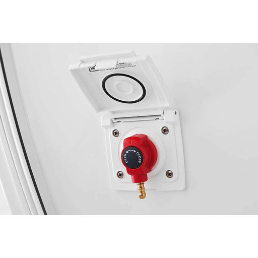 Bullfinch Caravan White BBQ Gas point and Quick Release Plug in tail connector Bullfinch - UK Camping And Leisure