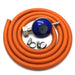 Butane Gas Regulator with 2m Hose And Clips Fits Calor Gas 4.5kg Cylinders ONLY UK Camping And Leisure