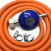 Butane Gas Regulator with 2m Hose And Clips Fits Calor Gas 4.5kg Cylinders ONLY UK Camping And Leisure