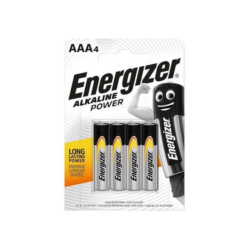 Energizer® AAA Cell Alkaline Power Batteries (Pack 4) Energizer® - UK Camping And Leisure