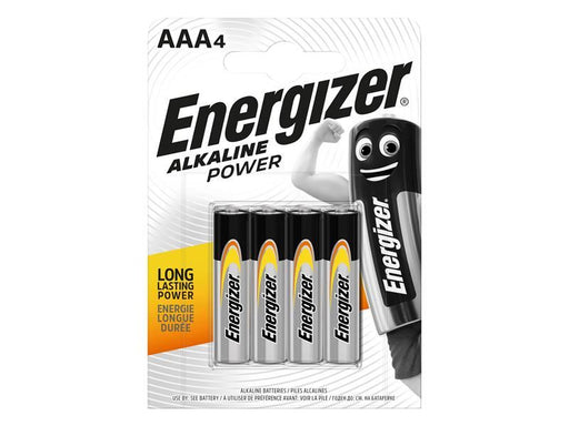 Energizer® AAA Cell Alkaline Power Batteries (Pack 4) Energizer® - UK Camping And Leisure