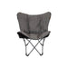 Bo-Camp Urban Collection Butterfly Chair Grainger L Grey Bo-Camp - UK Camping And Leisure