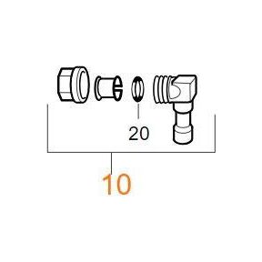 Truma Elbow For Ultrastore Blue M20 Jg12Mm 70151-03 Truma - UK Camping And Leisure