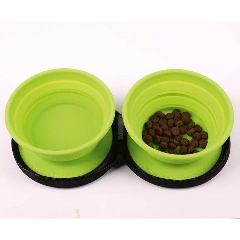 MDS1203 Reimo Twin Foldable Pet Bowls 99319 Camp 4 - UK Camping And Leisure