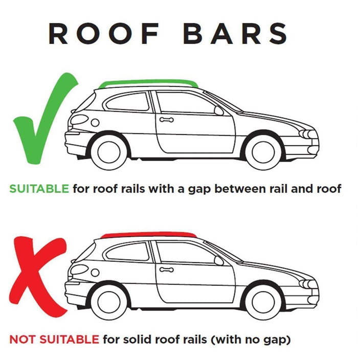 Summit Premium Aluminium Roof Bars fits Honda Accord 1998-2015 Estate 5-dr with Raised Rails Summit - UK Camping And Leisure