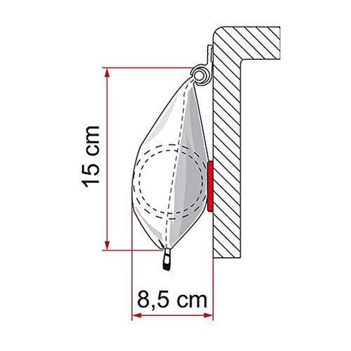 Fiamma Caravanstore Zip Canopy Xl 28M Royal Grey 06771C02R Fiamma - UK Camping And Leisure