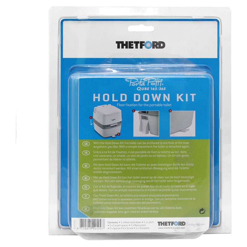 Thetford Porta Potti Hold Down Kit Qube 165, 365 for Caravan/Motorhomes Thetford - UK Camping And Leisure
