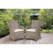 Dellonda Chester Rattan Wicker Outdoor Garden Dining Chairs 2pc DG64 Dellonda - UK Camping And Leisure