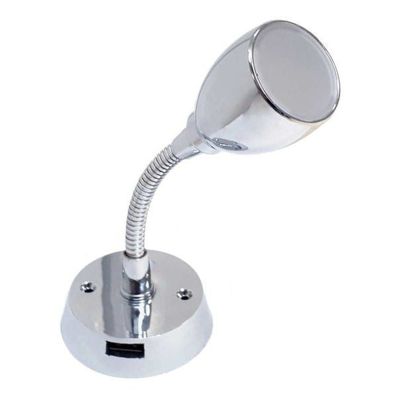 Dimatec Jolly Flexi Light 1.8W with USB Socket 4000K Chrome