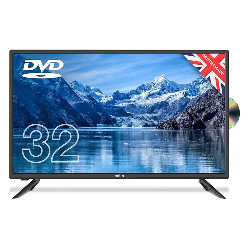 Cello 32" HD Freeview TV/DVD 240V Cello - UK Camping And Leisure