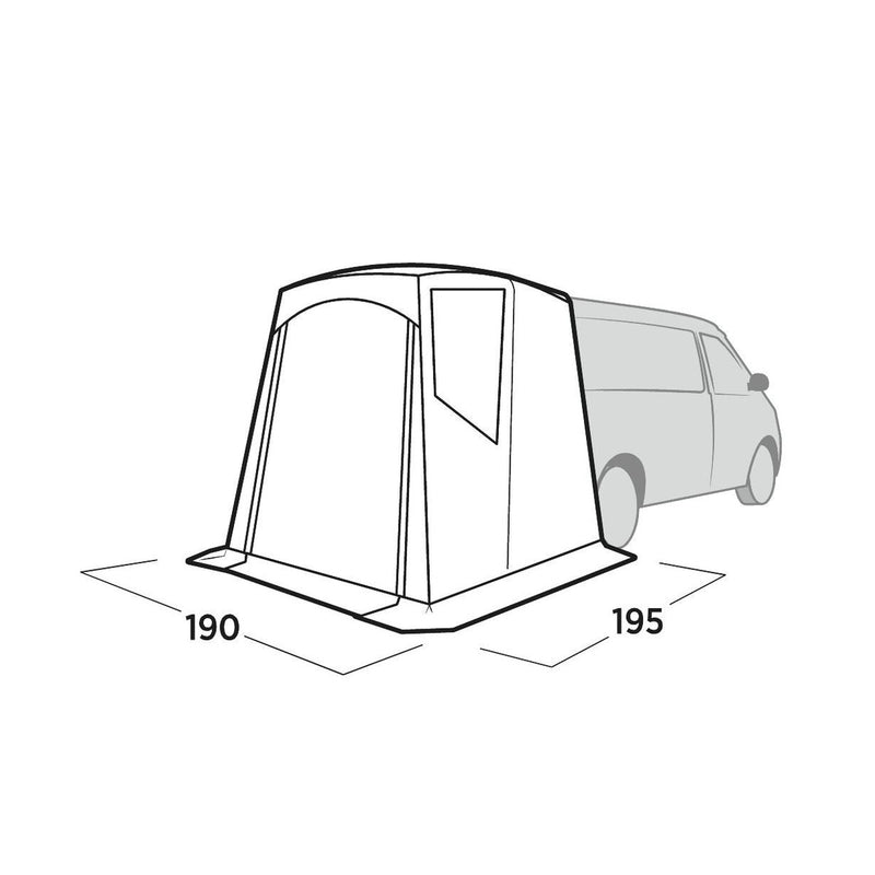 Easy Camp Krossbu Campervan Tailgate Rear Awning 185-200cm for VW Mercedes - View 12
