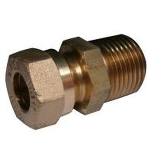 AG Male Compression Gas Coupling (5/16" Copper to 1/2" BSP Taper) AG - UK Camping And Leisure