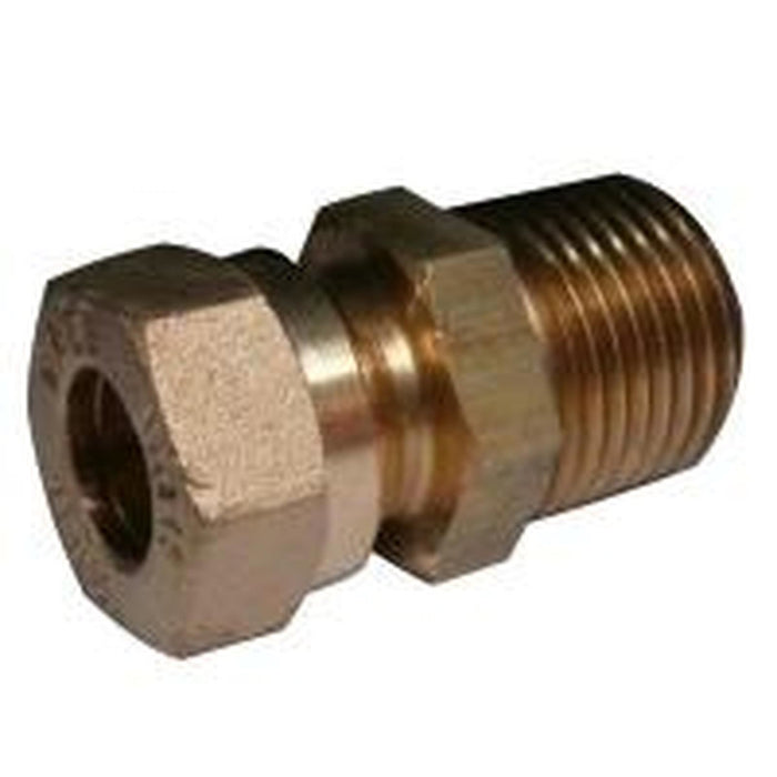 AG Male Compression Gas Coupling (5/16" Copper to 1/2" BSP Taper) AG - UK Camping And Leisure