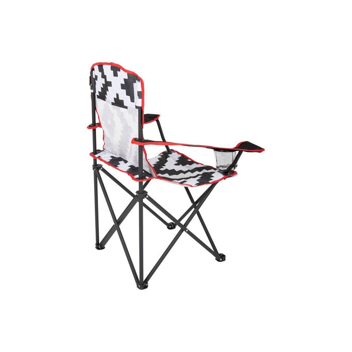 Bo-Camp Urban Collection Folding Chair Madison Black/White Bo-Camp - UK Camping And Leisure