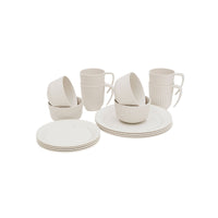 Outwell Delish 4 Person Camping Picnic Dinner Set Sandstone