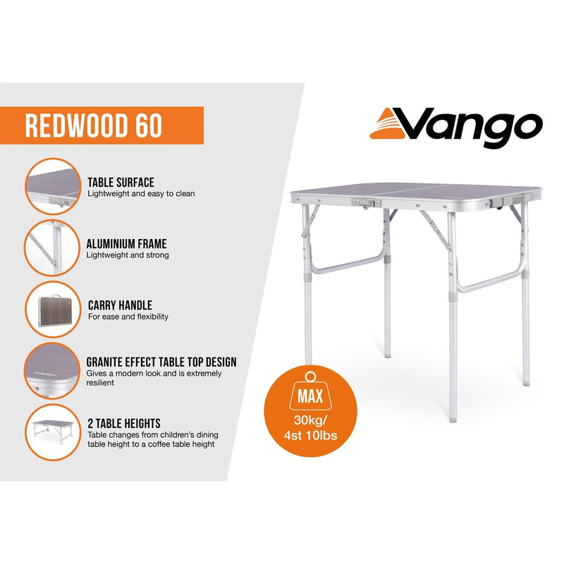 Vango Redwood Duo 60 Table Grain Lightweight Compact