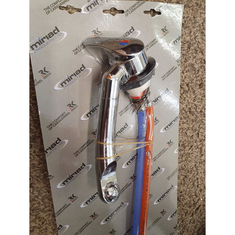 Reich Chrome Ceramic Twist 39mm Mixer Tap with right hand Swing grip Reich - UK Camping And Leisure