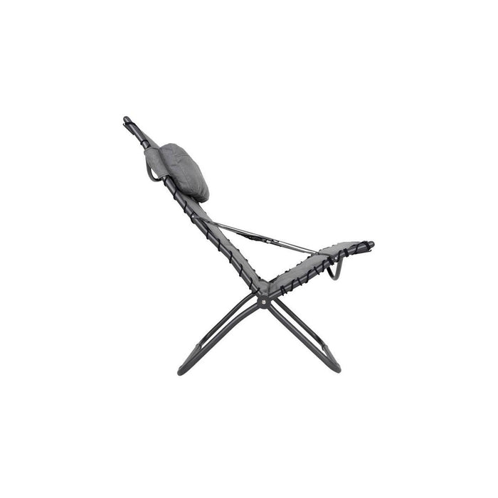 Crespo Lounger AP/262 Tex Comfort Light Grey Crespo - UK Camping And Leisure