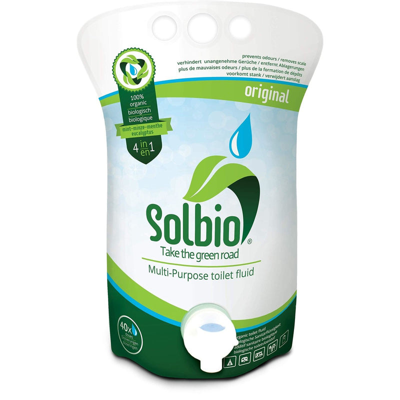 4x Solbio Organic Chemical Toilet Fluid Waste & Flush 1.6L x40 Doses Solbio - UK Camping And Leisure