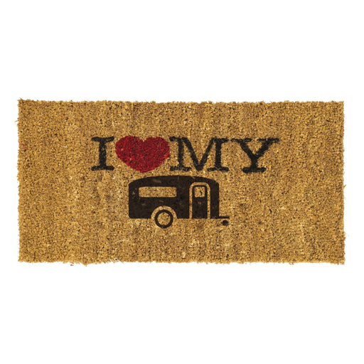 MDS1203 Reimo I Love My Caravan coconut door Mat 51651 UK Camping And Leisure - UK Camping And Leisure