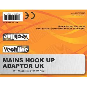 Vechline Mains Hook Up Adaptor Uk QQ016118A Vechline - UK Camping And Leisure