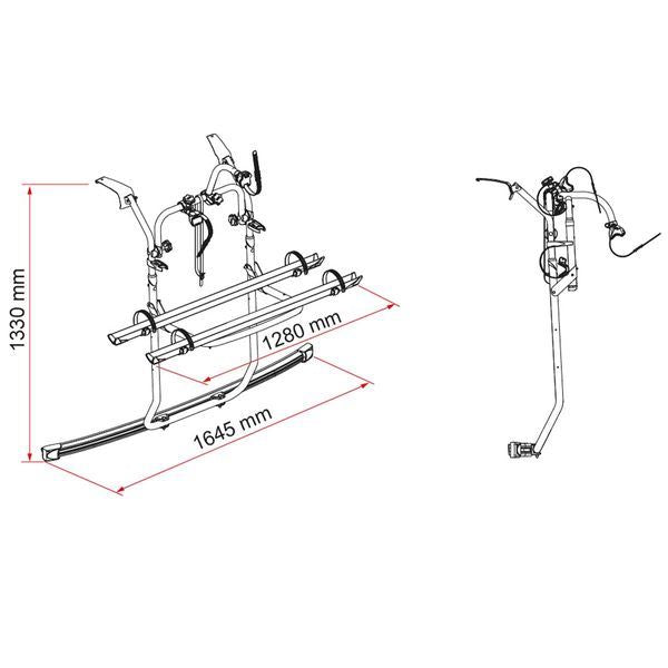 Fiamma Carry-Bike Ford Custom V710 Deep Black (02096-34A)
