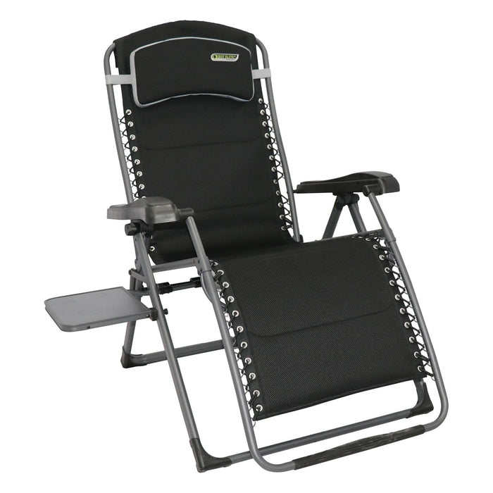 Vienna Pro Relax XL chair with side table F1363 Quest - UK Camping And Leisure