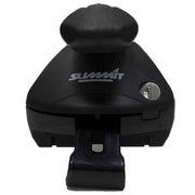 Summit SUP-957B Premium Integrated Railing Bar for Cars with Running Rails, Aluminium, Set of 2 - Summit Shop