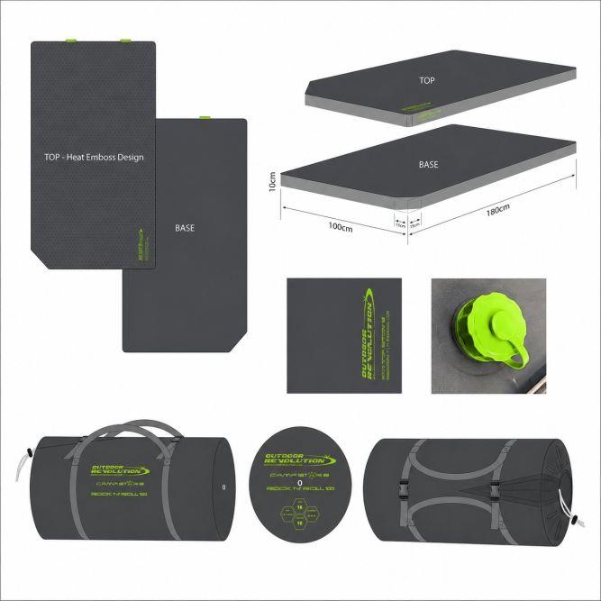 Outdoor Revolution Camp Star Rock 'n' Roll T2 100mm Self Inflating Mat Campervan Matress