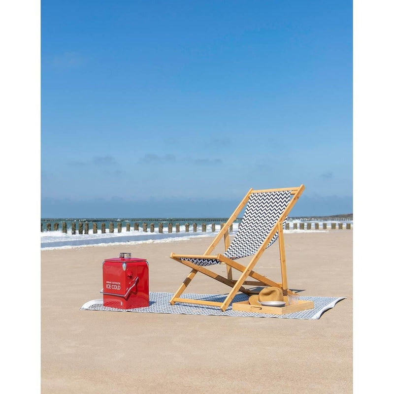 Bo-Camp Urban Collection Chill Mat Kingston Black/White Bo-Camp - UK Camping And Leisure