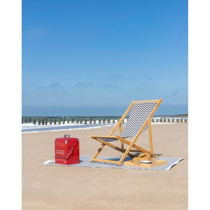 Bo-Camp Urban Collection Chill Mat Kingston Black/White Bo-Camp - UK Camping And Leisure