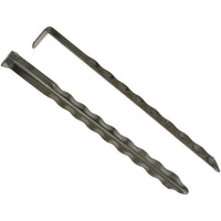 W4 Rippled angled tent peg 8in 37696