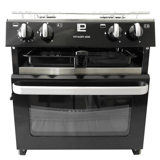 Voyager 4500 2 Burner Hob Oven No Ignition Black Leisure Products - UK Camping And Leisure