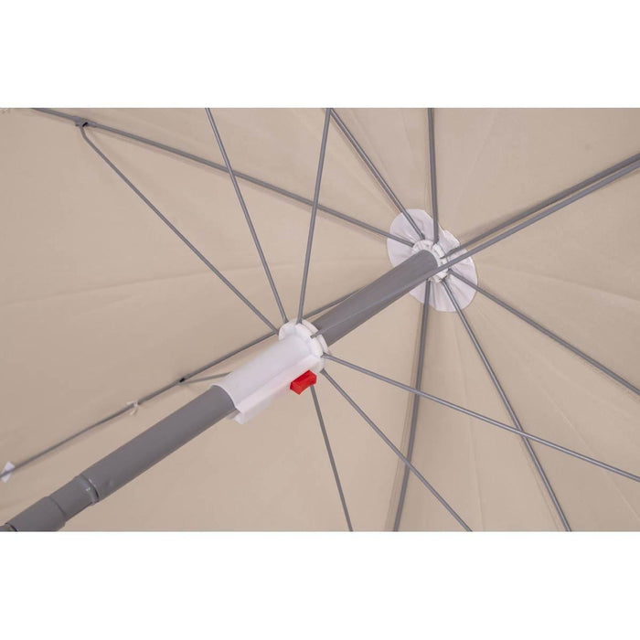 Bo-Camp Parasol Articulated Arm Polyester Dia 200cm Sand Bo-Camp - UK Camping And Leisure