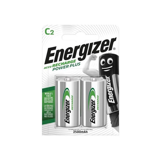 Energizer® Recharge Power Plus C Cell Batteries RC2500 mAh (Pack 2) Energizer® - UK Camping And Leisure