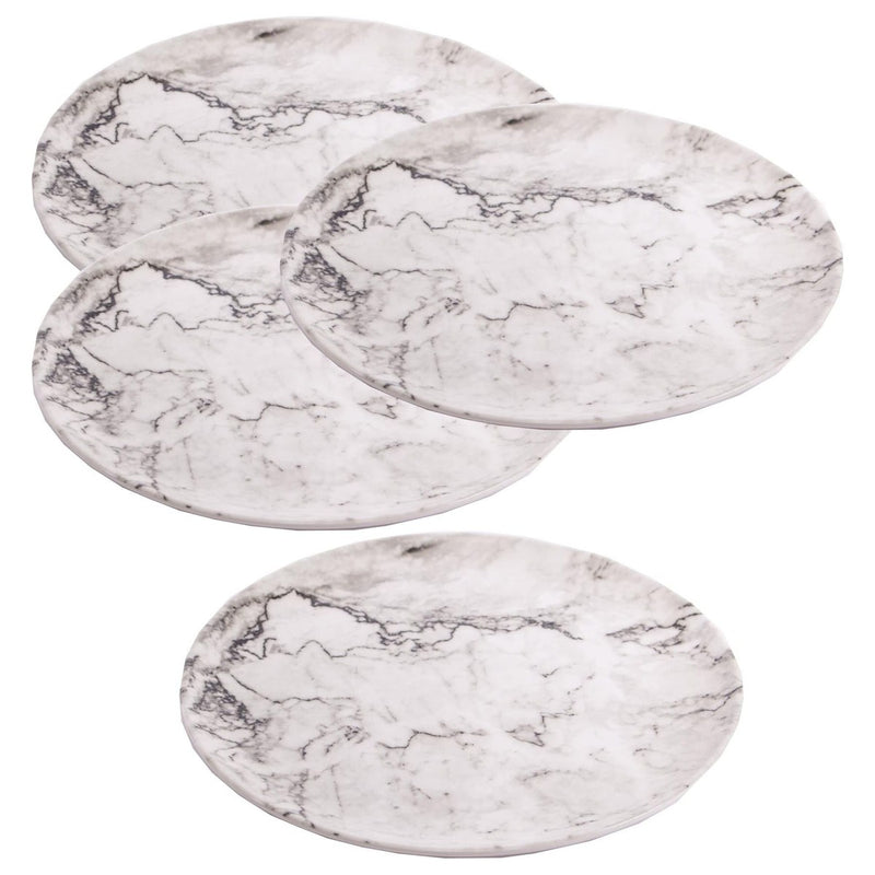 4 x Reusable Plastic Melamine Granite Pattern 11" Dinner Plate for Camping Picnic UK Camping And Leisure - UK Camping And Leisure
