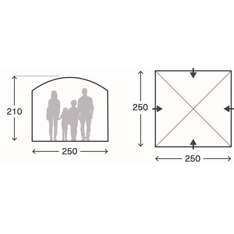 Kampa MOD 250 Dune Modular Shelter Tent Awning - View 9