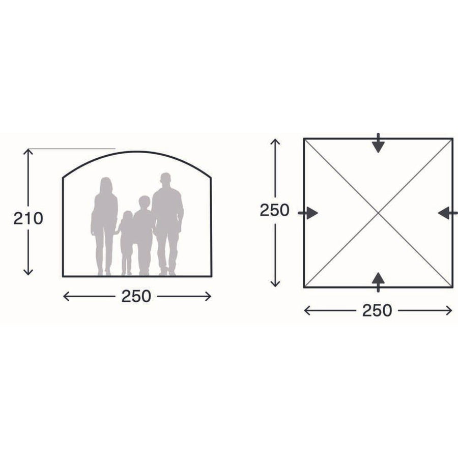 Kampa MOD 250 Dune Modular Shelter Tent Awning - View 9