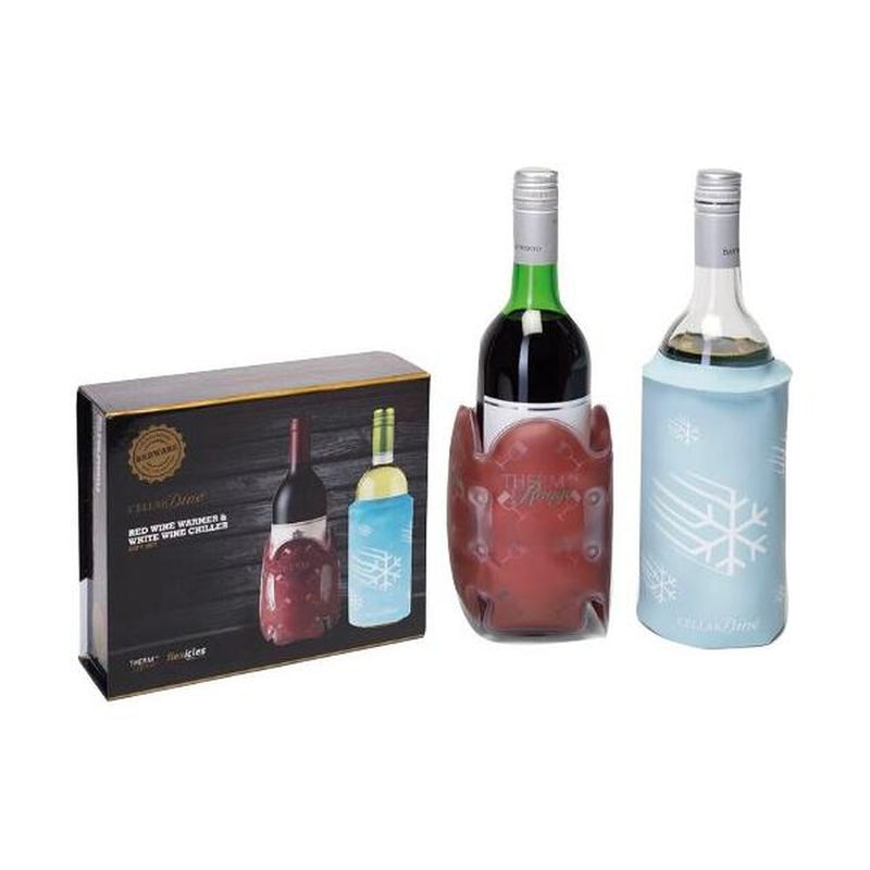 Cellardine Therm Au Rouge and flexicles bottle chiller Gift Set 14100021 Cellardine - UK Camping And Leisure