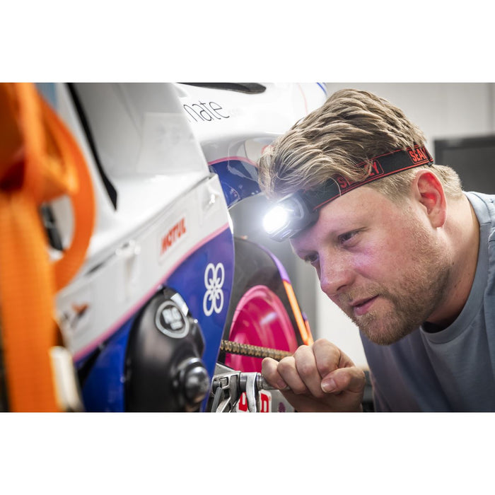 Sealey Rechargeable Head Torch with Auto-Sensor 8W COB LED HT08R Sealey - UK Camping And Leisure