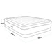 Dellonda Raised Air Bed with Built-in Electric Pump & Storage Bag - Queen Dellonda - UK Camping And Leisure