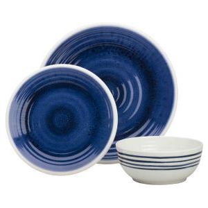 Azure 12 Piece Premium Plus Dinner Set AZ0112 UK Camping And Leisure - UK Camping And Leisure