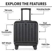 Dellonda Cabin Size Luggage with Laptop Compartments & Dual TSA Lock 18" Dellonda - UK Camping And Leisure