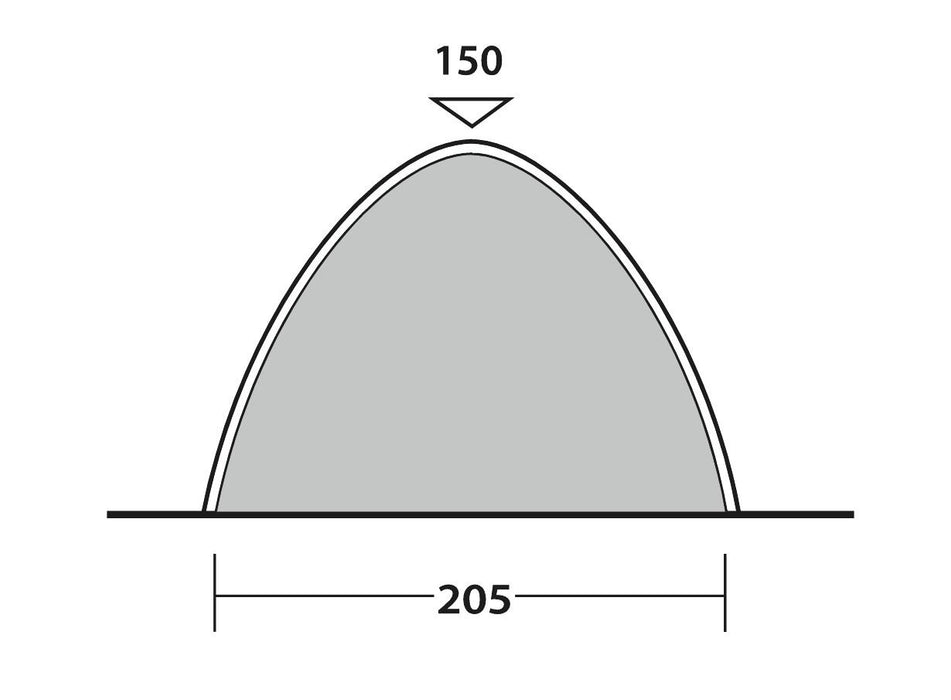 Outwell Free Standing inner Tent Black Outwell - UK Camping And Leisure