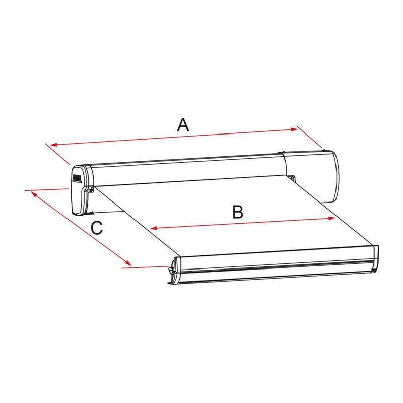 Fiamma F45 Eagle 400 Awning, Polar White Royal Grey Fiamma - UK Camping And Leisure