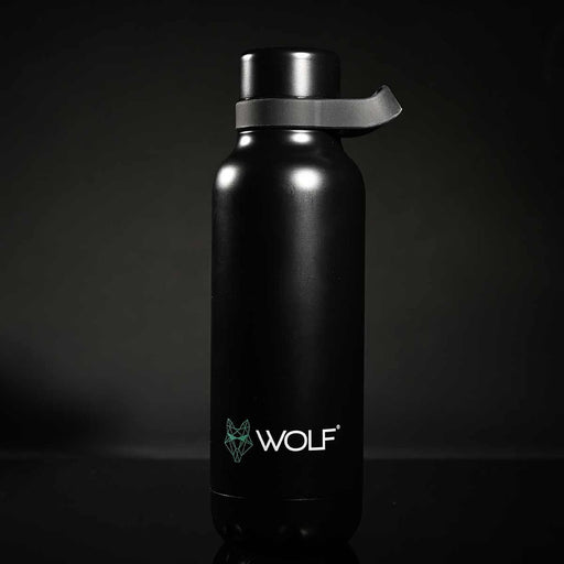 Wolf Outdoors Vacuum Hot & Cold Flask Black 700ml Wolf Outdoors - UK Camping And Leisure