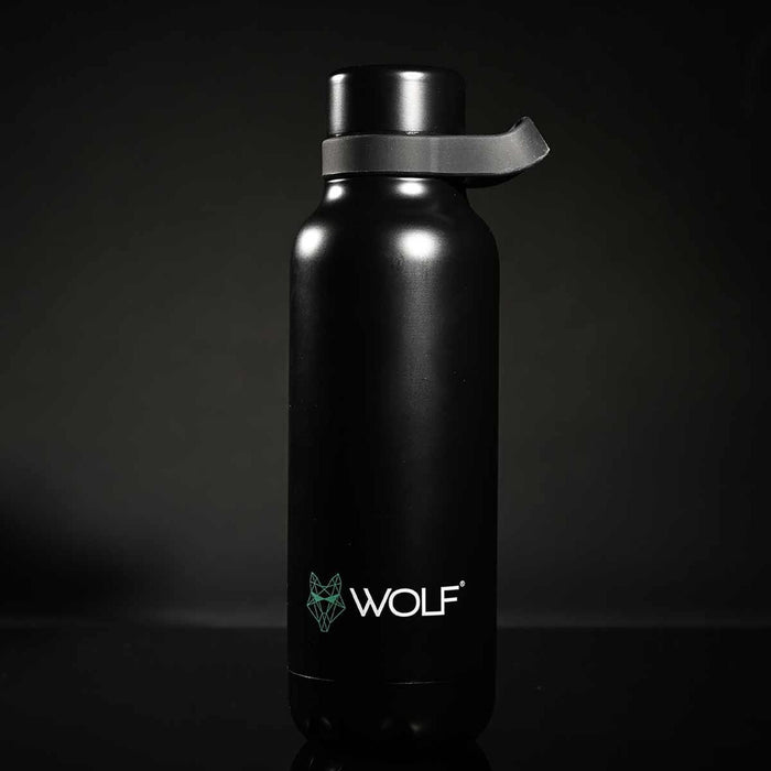 Wolf Outdoors Vacuum Hot & Cold Flask Black 700ml Wolf Outdoors - UK Camping And Leisure