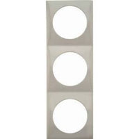 Berker Pure Design Triple Frame Stainless Steel 21247S