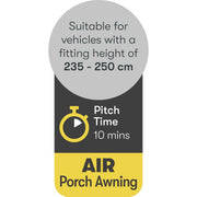 Quest Falcon Pro Base 200 Air Porch Caravan Awning Quest Leisure - UK Camping And Leisure
