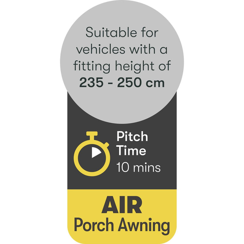 Quest Falcon Pro Base 200 Air Porch Caravan Awning Quest Leisure - UK Camping And Leisure